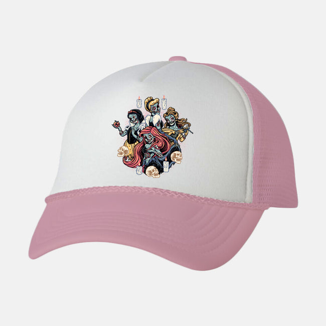 Undead Princesses-unisex trucker hat-momma_gorilla