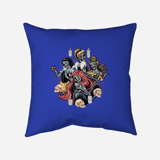 Undead Princesses-none removable cover w insert throw pillow-momma_gorilla