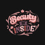 Beauty Is Inside-womens basic tee-tobefonseca