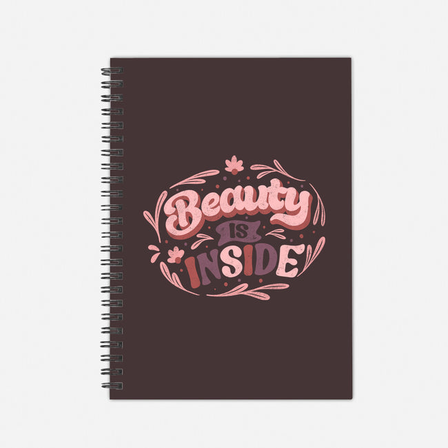 Beauty Is Inside-none dot grid notebook-tobefonseca