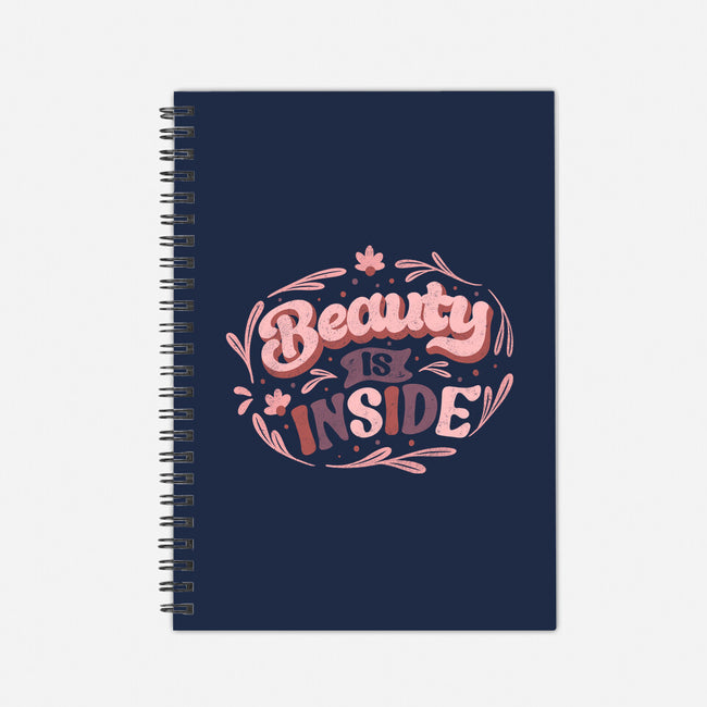 Beauty Is Inside-none dot grid notebook-tobefonseca