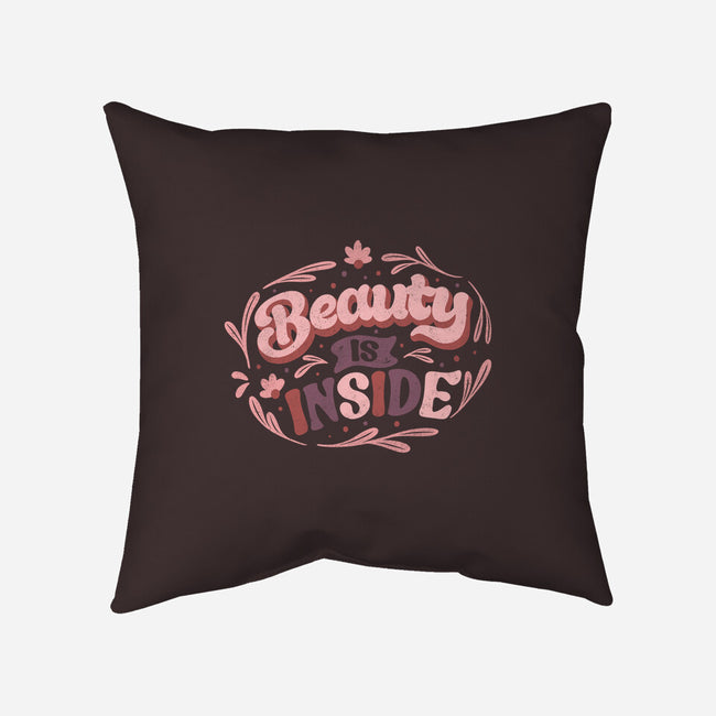 Beauty Is Inside-none removable cover throw pillow-tobefonseca