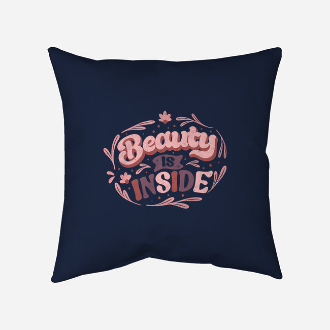 Beauty Is Inside-none removable cover throw pillow-tobefonseca