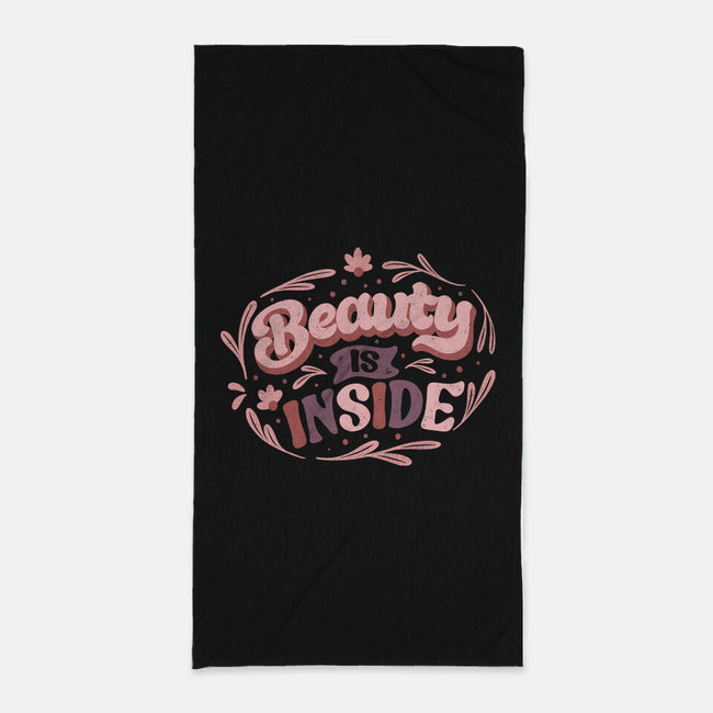 Beauty Is Inside-none beach towel-tobefonseca