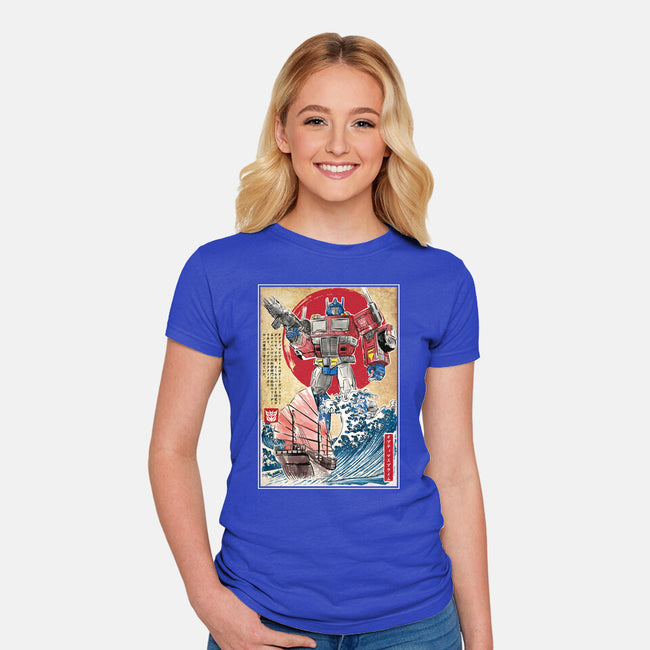 Prime In Japan-womens fitted tee-DrMonekers