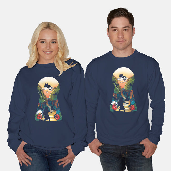 In Wonderland-unisex crew neck sweatshirt-Vallina84