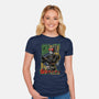 Masked Hero-womens fitted tee-Guilherme magno de oliveira