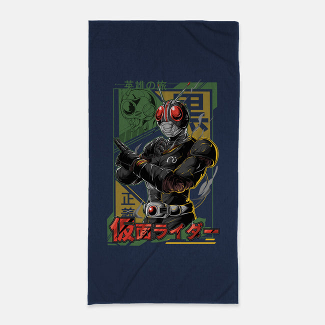 Masked Hero-none beach towel-Guilherme magno de oliveira