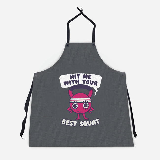 Best Squat Fitness-unisex kitchen apron-Weird & Punderful