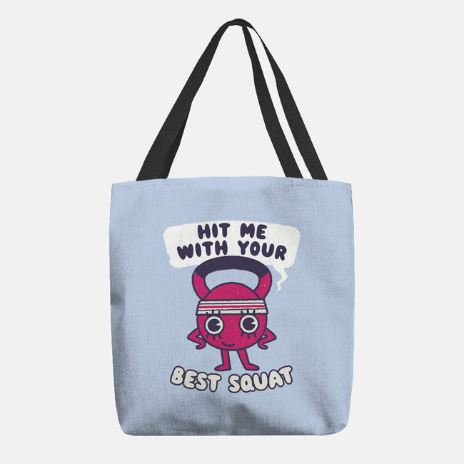 Best Squat Fitness-none basic tote bag-Weird & Punderful