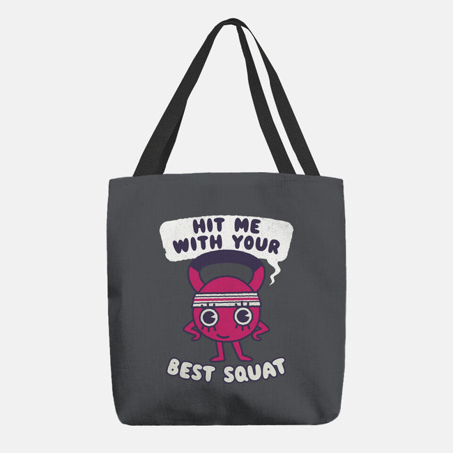 Best Squat Fitness-none basic tote bag-Weird & Punderful