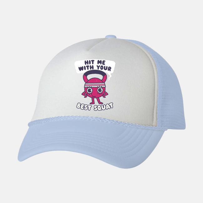 Best Squat Fitness-unisex trucker hat-Weird & Punderful