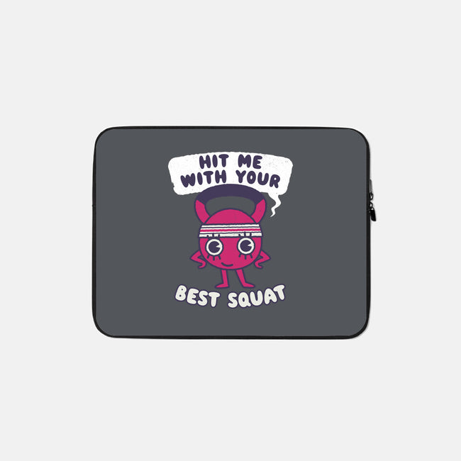 Best Squat Fitness-none zippered laptop sleeve-Weird & Punderful