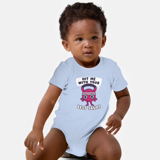 Best Squat Fitness-baby basic onesie-Weird & Punderful