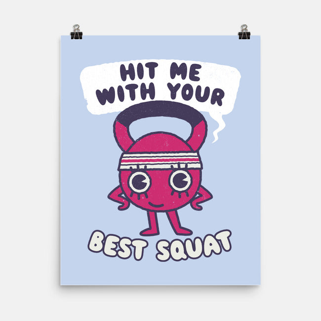 Best Squat Fitness-none matte poster-Weird & Punderful