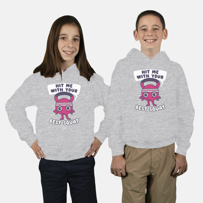 Best Squat Fitness-youth pullover sweatshirt-Weird & Punderful