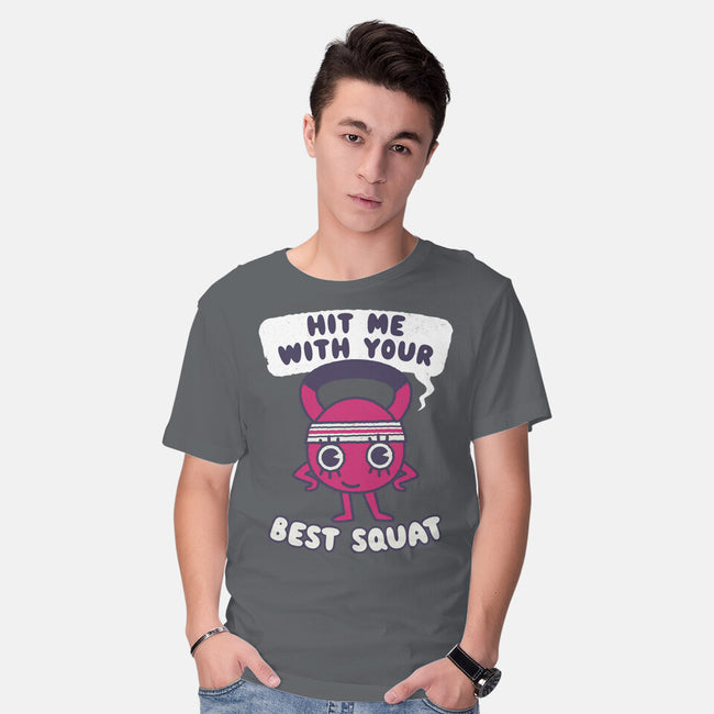 Best Squat Fitness-mens basic tee-Weird & Punderful