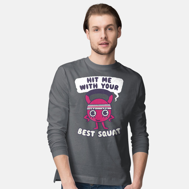 Best Squat Fitness-mens long sleeved tee-Weird & Punderful