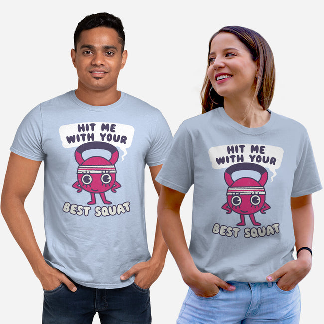 Best Squat Fitness-unisex basic tee-Weird & Punderful