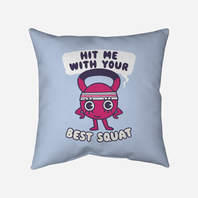 Best Squat Fitness-none removable cover w insert throw pillow-Weird & Punderful
