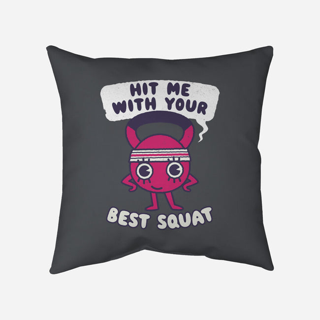 Best Squat Fitness-none removable cover throw pillow-Weird & Punderful