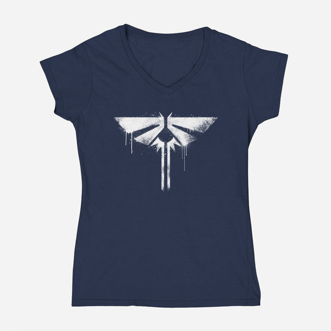 The Fireflies-womens v-neck tee-rocketman_art