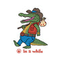 In A While Crocodile-none zippered laptop sleeve-vp021
