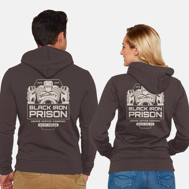 Prison Security Robots-unisex zip-up sweatshirt-Logozaste