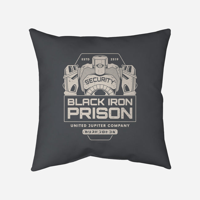 Prison Security Robots-none removable cover w insert throw pillow-Logozaste