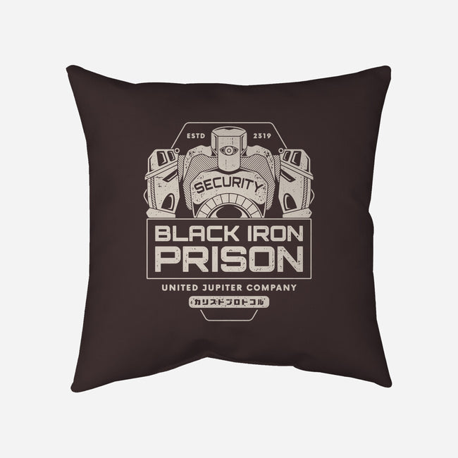 Prison Security Robots-none removable cover w insert throw pillow-Logozaste