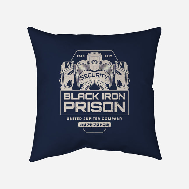 Prison Security Robots-none removable cover w insert throw pillow-Logozaste