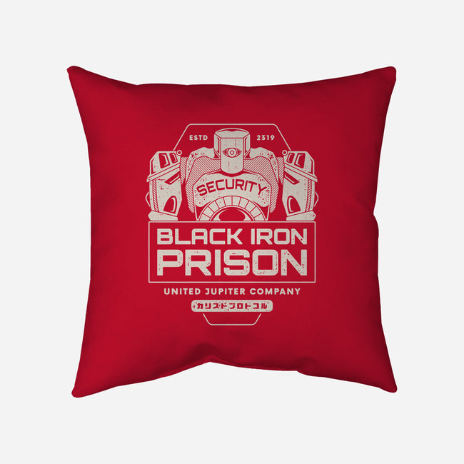 Prison Security Robots-none removable cover w insert throw pillow-Logozaste