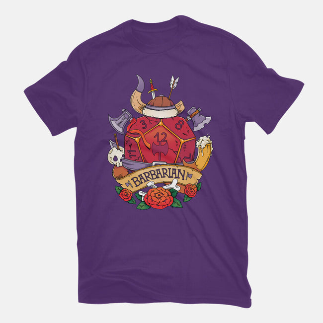 Barbarian Dice-womens fitted tee-Vallina84