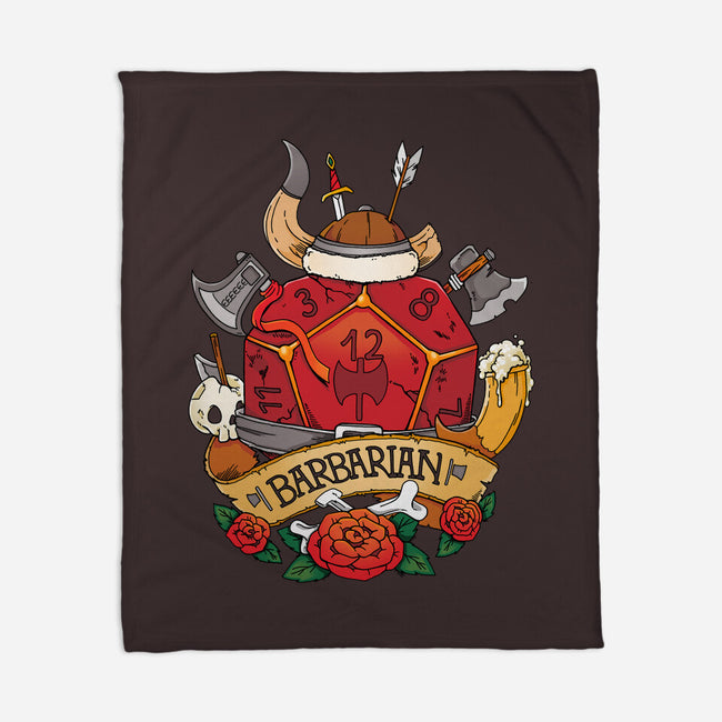 Barbarian Dice-none fleece blanket-Vallina84