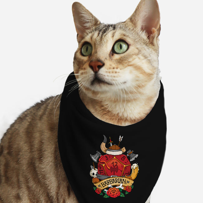 Barbarian Dice-cat bandana pet collar-Vallina84