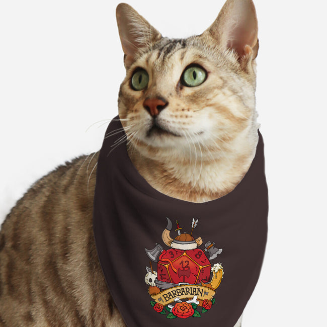 Barbarian Dice-cat bandana pet collar-Vallina84