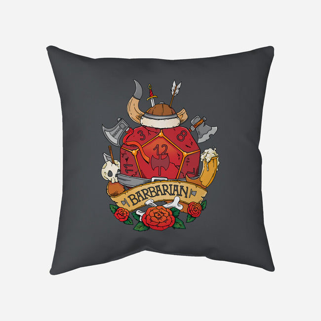 Barbarian Dice-none removable cover throw pillow-Vallina84