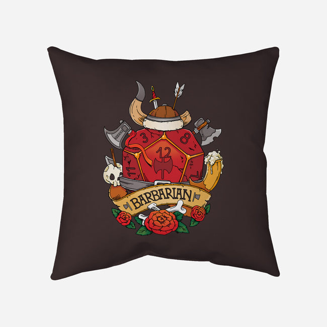 Barbarian Dice-none removable cover throw pillow-Vallina84