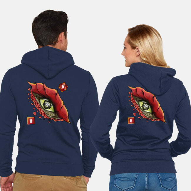 Dragon Critical Strike-unisex zip-up sweatshirt-nickzzarto