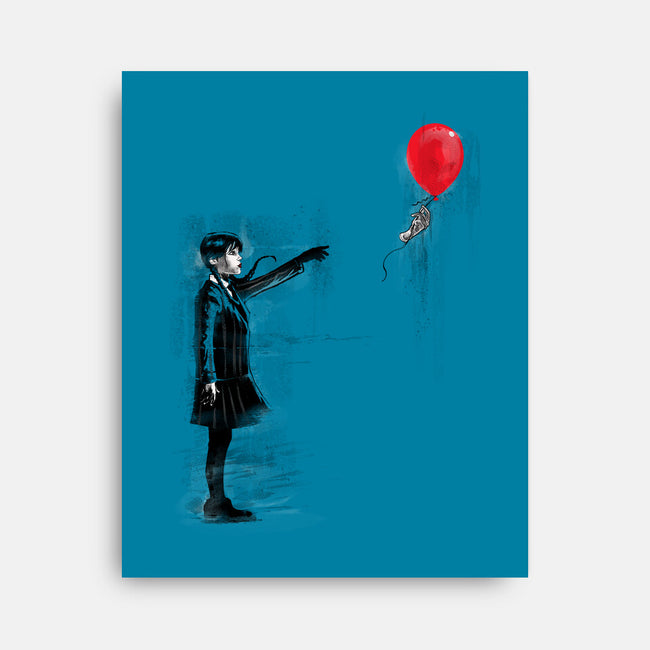 Thing With Balloon-none stretched canvas-zascanauta