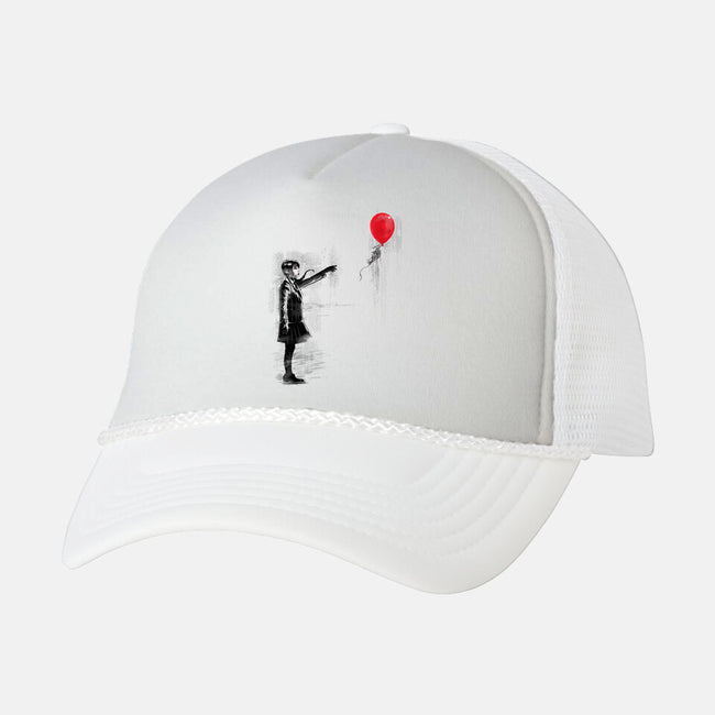 Thing With Balloon-unisex trucker hat-zascanauta