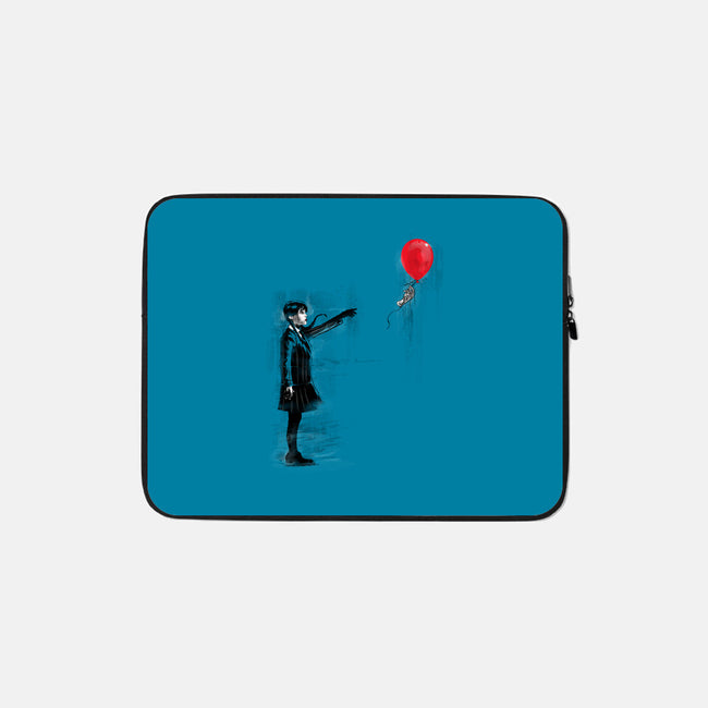 Thing With Balloon-none zippered laptop sleeve-zascanauta