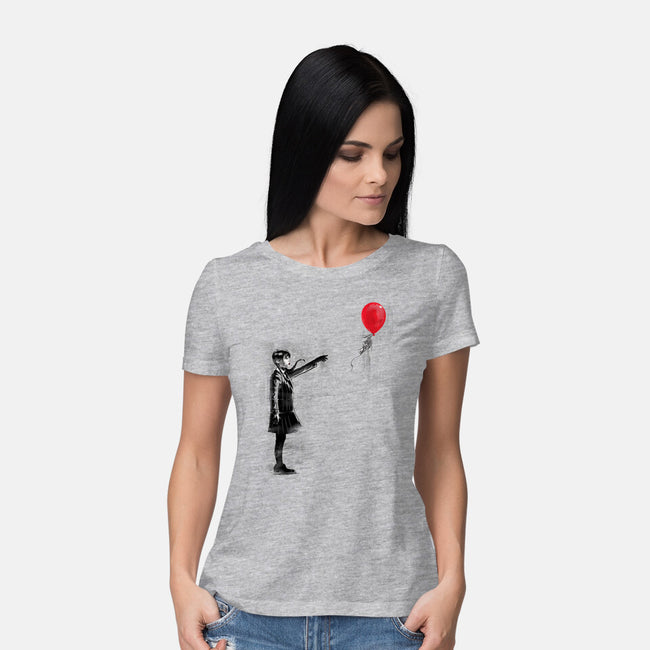 Thing With Balloon-womens basic tee-zascanauta