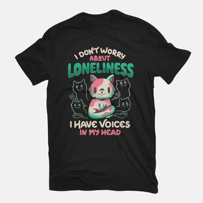 I Don't Worry About Loneliness-unisex basic tee-eduely