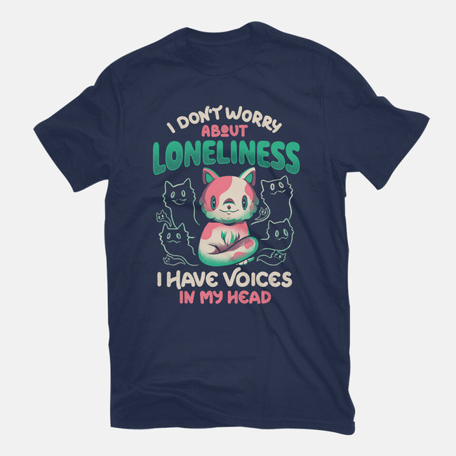 I Don't Worry About Loneliness-youth basic tee-eduely