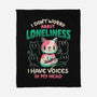 I Don't Worry About Loneliness-none fleece blanket-eduely