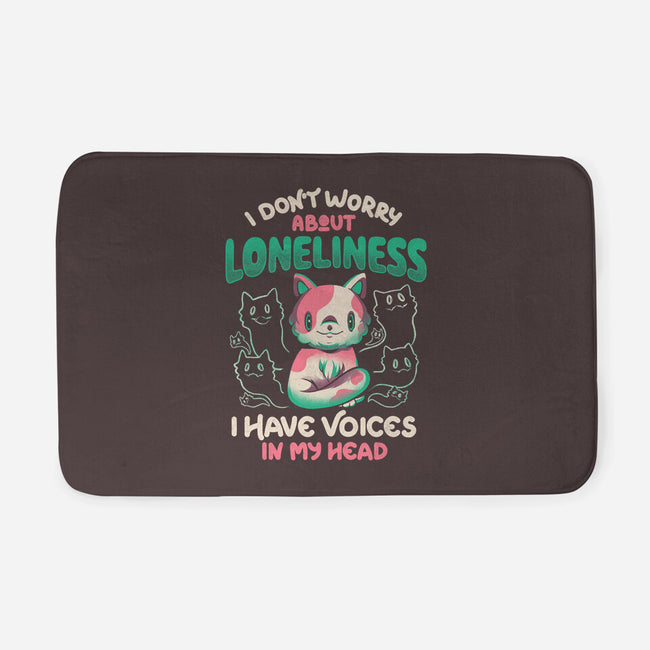 I Don't Worry About Loneliness-none memory foam bath mat-eduely