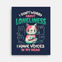 I Don't Worry About Loneliness-none stretched canvas-eduely