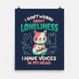 I Don't Worry About Loneliness-none matte poster-eduely