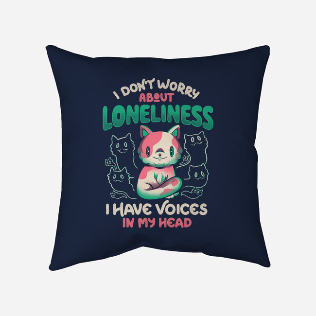 I Don't Worry About Loneliness-none removable cover throw pillow-eduely